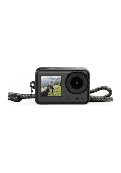 Djı Osmo Action 5 Pro Silikon Kılıf + Lens Koruyucu + Güvenlik Kordon İpi Osmo Action 3/4/5 Pro Uyumlu Beyaz