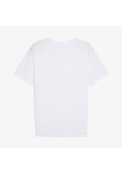 Puma Ess Small Logo Poly Erkek Beyaz T-shirt Düz 682542 Beyaz