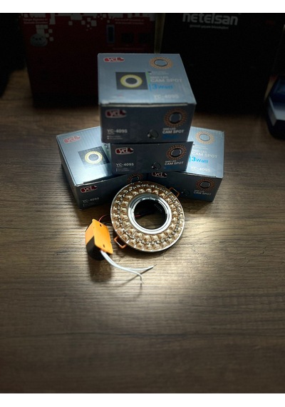 Ycl Kristal Cam Spot Gu10 Duy Beyaz Işık Ampul Hediyesidir