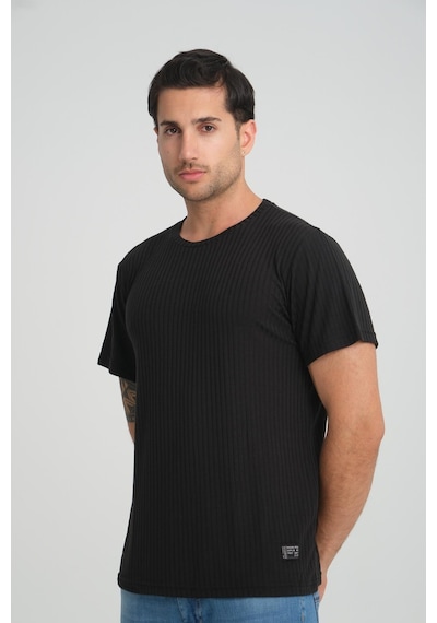 Alexander Gardi Alexandergardı Fitilli Bisiklet Yaka Regular Fit T-shirt E24-083 00 001