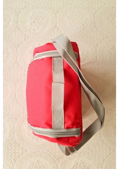 Termoslu Okul Beslenme Çantası Pembe Termal Lunch Box Çocuk Yetişkin Pembe