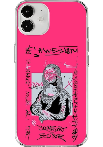 Apple Uyumlu iPhone 12 Mini Şeffaf Kılıf Graffiti 1 Tasarımlı