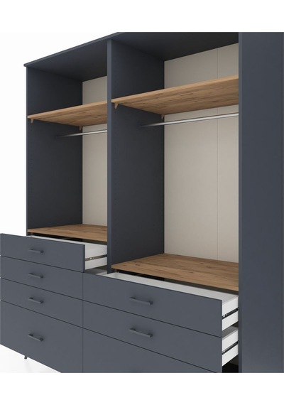 Kronos Gardrop 4 Raflı 7 Çekmeceli 2 Askılı 176x59x221 Antrasit-çam/antrasit Çam/antrasit Kronos Gardrop 4 Raflı 7 Çekmeceli 2 Askılı 176x59x221 Antrasit-çam/antrasit Çam/antrasit