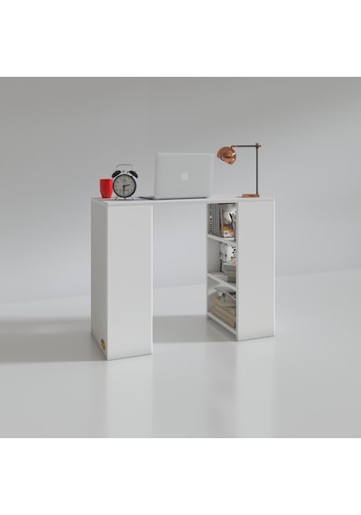 Kenzlife Bilgisayar Çalışma Masası Venüs Byz Ofis Sekreter Laptop Beyaz