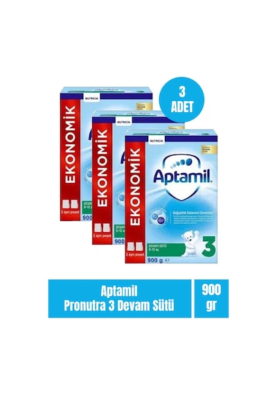 Aptamil 3 Devam Sütü 900 G 3 Adet