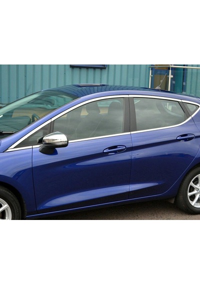 Ford Fiesta Cam Çıtası Kromu Nikelaj Komple 2018 Sonrası