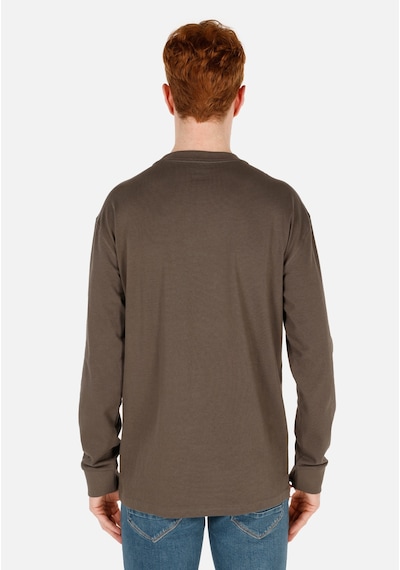 Colin's Colins Regular Fit Basic Yeşil Erkek Uzun Kol Tişört Cl1065666 Haki