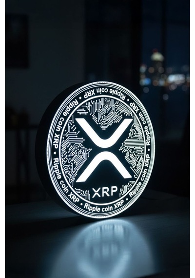 Xrp Coin Tasarımlı Dekoratif Aydınlatma Çok Renkli