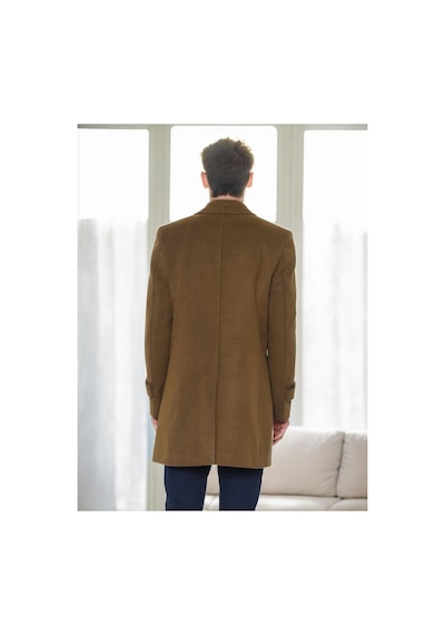 Plt9226 Dewberry Battal Palto-camel Camel