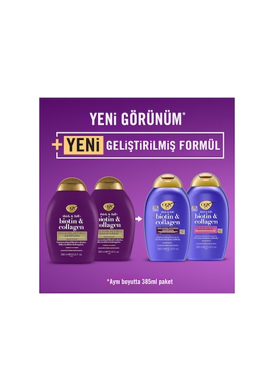 OGX Dolgunlaştırıcı Biotin & Kolajen Sülfatsız Şampuan 385 ML