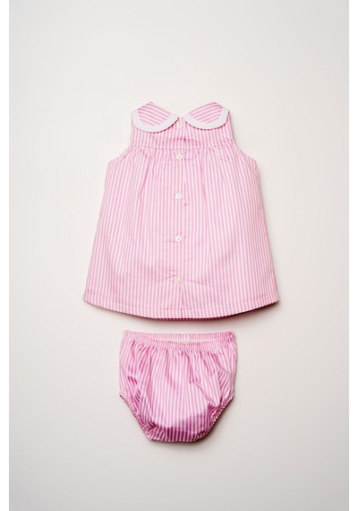 U.S. Polo Assn. U.s. Polo Assn Kız Bebek Külotlu Dokuma Elbise Pembe-2389 Pembe