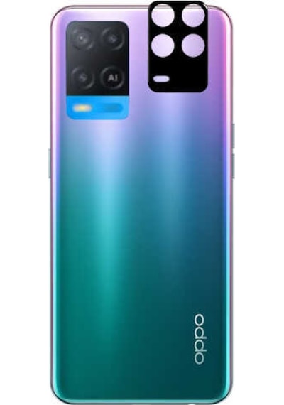 Oppo A54 4G Zore 3D Kamera Camı Siyah