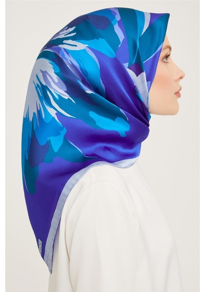 Armine Twill İpek Eşarp 23ka9042 3 01 Mavi