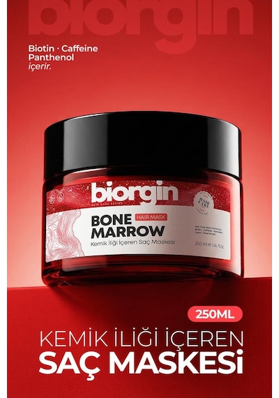 Biorgin Besleyici Onarıcı Dökülme Karşıtı Kemik İlikli Saç Maskesi 250 Ml