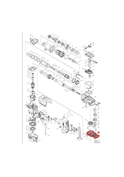 Makita HR5201C Dişli Yuvası Ürün Kodu 158178-4