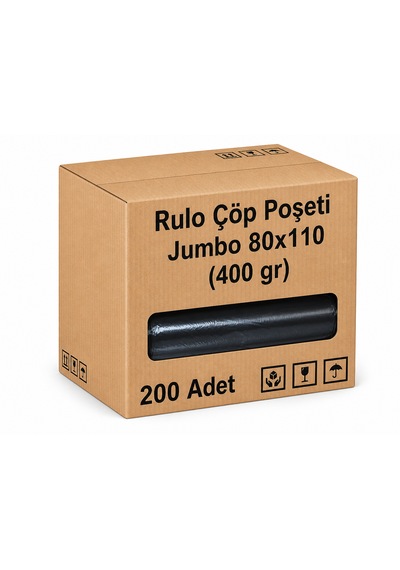 Rulo Çöp Poşeti 80x110 400 Gr 200'lü