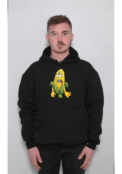Mısır Yorgun Popcorn Solgun Sweatshirt Unisex Kapüşonlu Hoodie 001