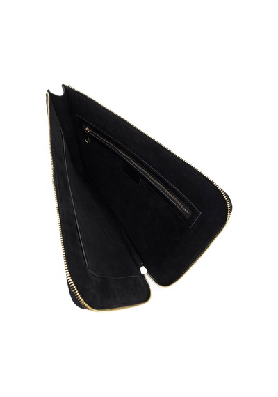 Tamer Tanca Unisex Hakiki Deri Siyah Floter El Çantası 1012 2031 Cnt Sk25-26 Sıyah Fltr Siyah