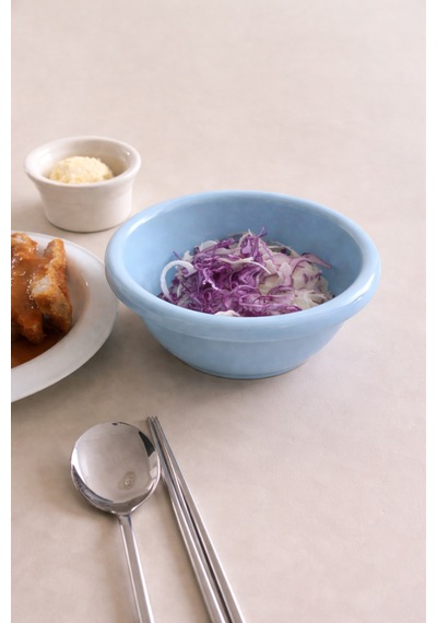 Seramik Donut Bowl Kahvaltılık Tatlı Salata Kase Mavi - 828768060 Mavi