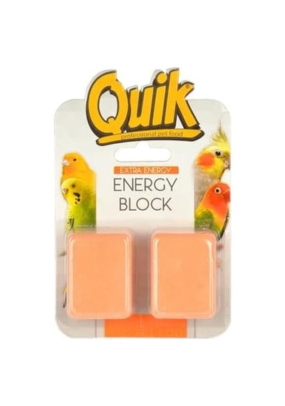Quik Kuşlar İçin Enerji Bloğu, Portakallı, 2'li