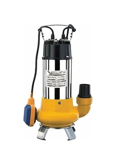 Vx80m 0.8 Hp Flatörlü Pis Su Foseptik Parçalayıcılı Dalgıç Pompa Açık Fanlı
