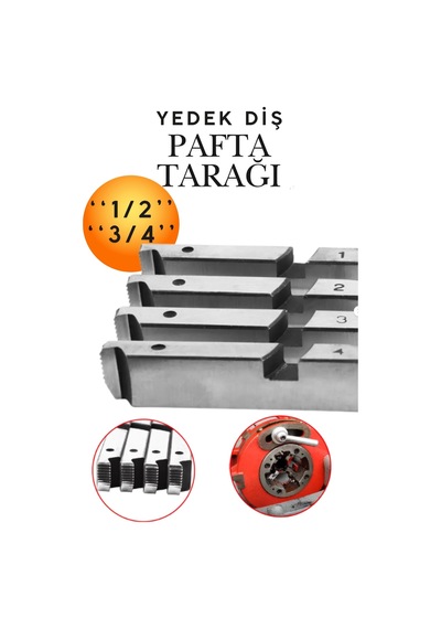 Metal Diş Açıcı Ex75011 Ex75013 Ex75015 Pafta Tarak Yedek Diş Açma Tarağı 1/2" - 3/4" İnç Boru Diş Açma Yedek Parçası Boru Tesisat Diş Açma Takımı