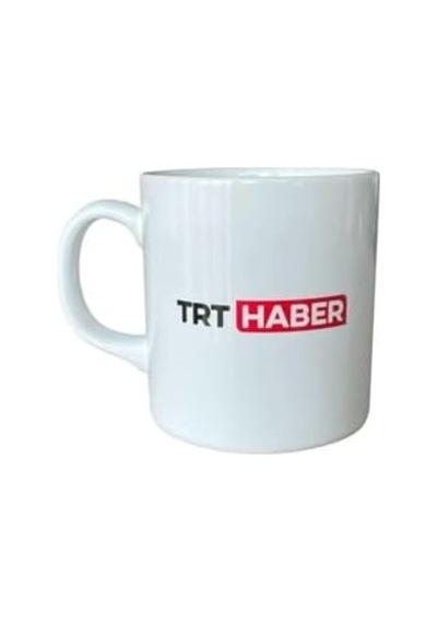 Haber Logolu Beyaz Kupa Acı Kahve