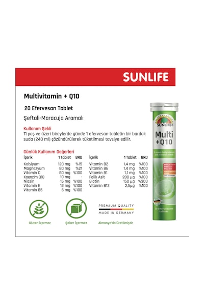 Sunlife Multi +q10 Multivitamin 20 Tablet