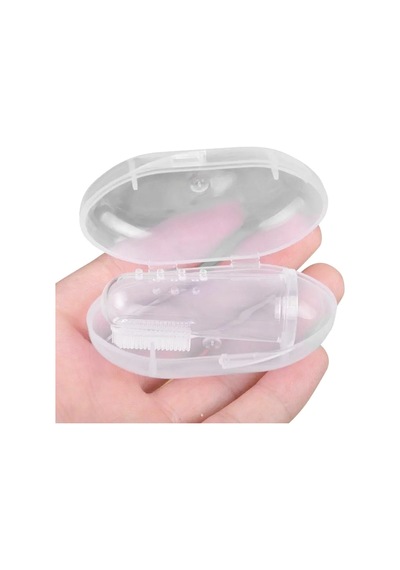 Markapet Kedi ve Köpek Parmak Diş Fırçası Şeffaf 5.5 CM