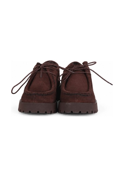 Trender 30-2807 Kahve Süet Kadın Loafer Ayakkabı 27ksd9000009 Kahverengi