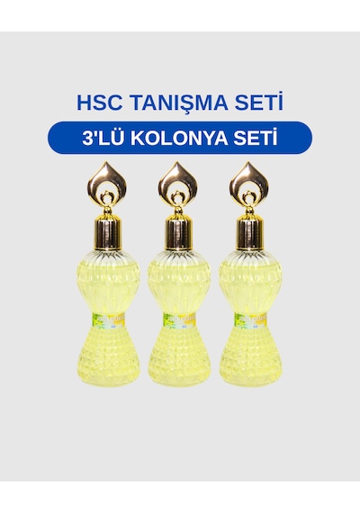 3'lü Lüx Kolonya Seti Ferahlatıcı Kolonya Seti