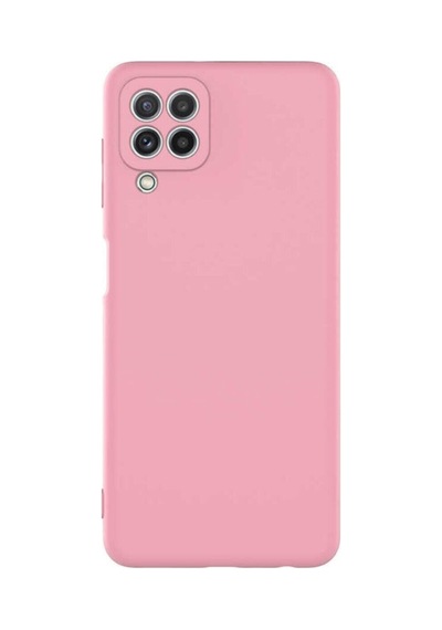 Samsung Galaxy Uyumlu M32 Kılıf Kamera Korumalı Içi Kadife Silikon Kapak Pembe