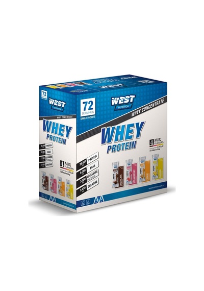 West Nutrition Whey Protein 2592 gram 72 Saşe x 36 gr Mix