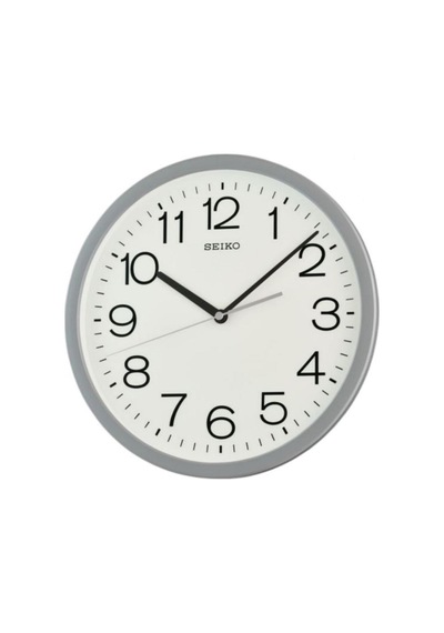 Seiko Qxa847n Gri Renkli Plastik Kasa Quartz Mekanizmalı Duvar Saati Çok Renkli