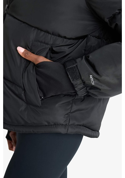 Defacto Defactofit Su Geçirmez Regular Fit Fermuarlı Mont Z1438az25wnbk81 Siyah