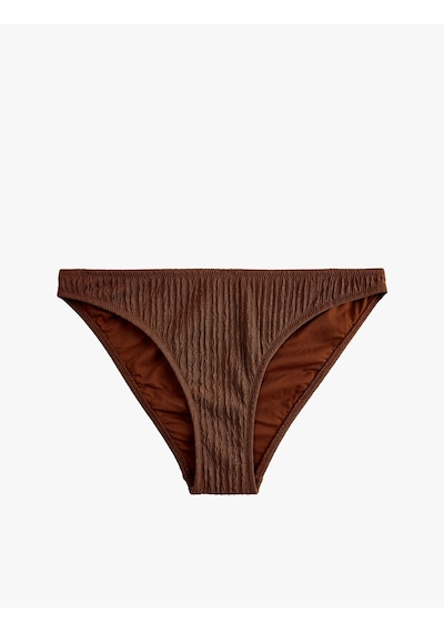 Koton Parlak Dokulu Bikini Altı Kahverengi 6sak00168mm Kahve