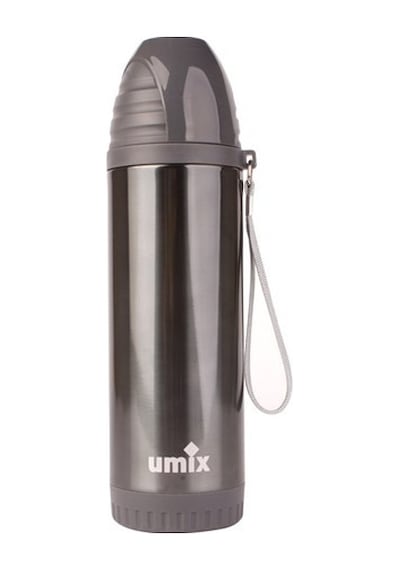 Umix Çelik Içli Matara 500Ml Siyah