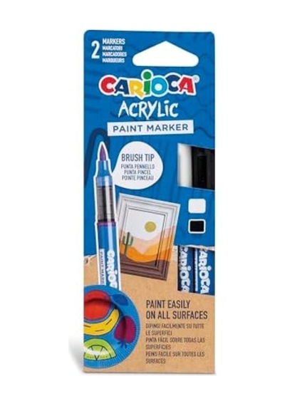 Akrilik Paint Marker Su Bazli Fırça Uçlu 2&apos Li