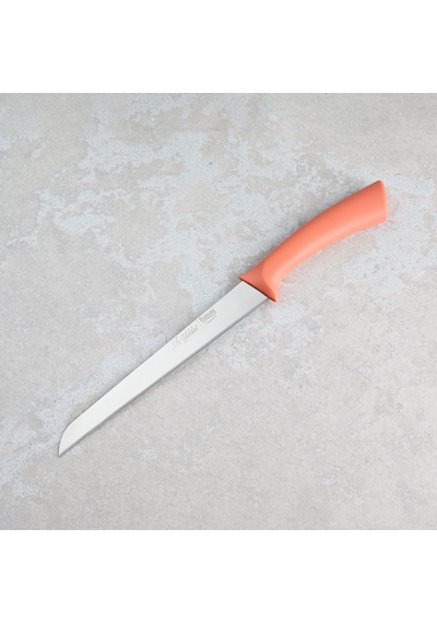 Aryıldız Mira Tırtıklı Ekmek Bıçağı Somon 17 Cm Renkli