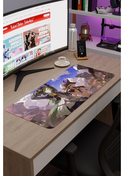 Tighnari Genshin Impact Anime Gacha V5 - 70x30 Xl Gaming Mouse Pad Fare Altlığı