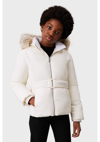 Calvin Klein Çocuk Mont Ig0ıg02685 Ybı Beyaz