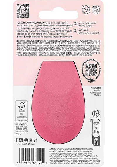 Ecotools Ec-0019 Gül Suyu Bioblender Makyaj Süngeri