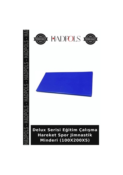 Delux Serisi Eğitim Çalışma Hareket Spor Jimnastik Minderi 100x200x5 Çok Renkli