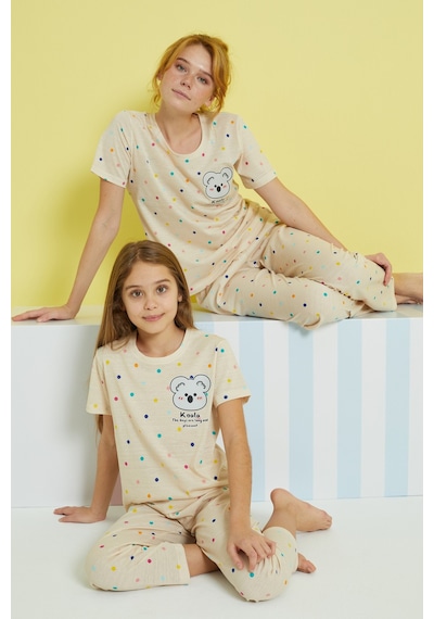 Siyah İnci Örme Pijama Takım 24107093 Çok Renkli