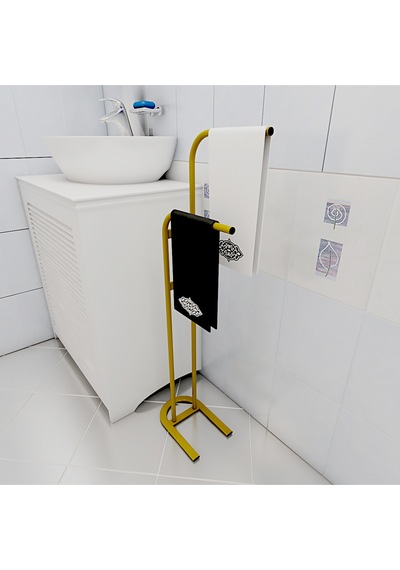 Metallica Concept Retro Gold Dik Havluluk Banyo Düzenleyici Konsept Havluluk 6996