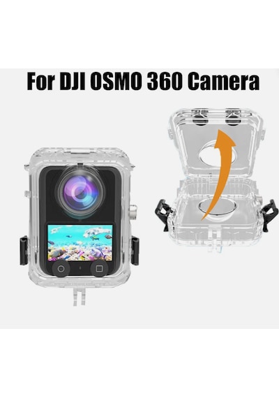 DJI Osmo 360 / Osmo 360 2 Uyumlu Dive Case Görünmez Dalış Kabı 40m Beyaz