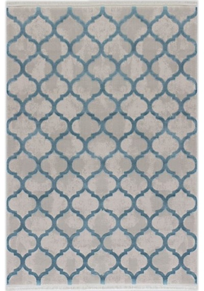 Yamalı Home Soho 8801Turkuaz Gri 80X150 Cm Akrilik Yolluk