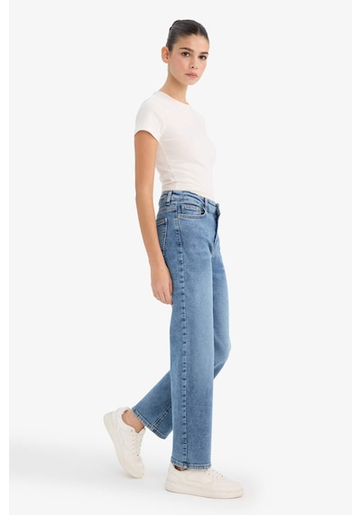 Defacto Comfort Straıght Normal Bel Bilek Boy Jean Yıkamalı Pantolon F9726AX25WN