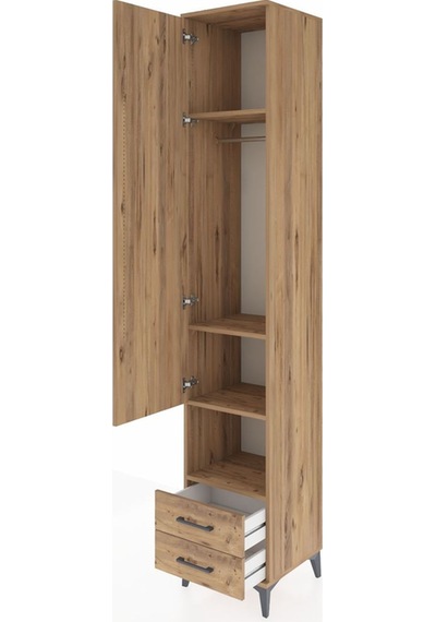 Hyperion Dolap 4 Raflı 2 Çekmeceli Tek Askılı 44x44x243 Çam-çam Çam Hyperion Dolap 4 Raflı 2 Çekmeceli Tek Askılı 44x44x243 Çam-çam Çam