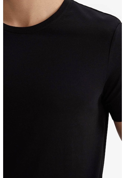 Defacto Slim Fit Siyah Erkek T-shirt M6606az/bk81 Siyah